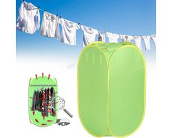 Draagbare Droger - 800W Elektrische Kleding Droogrek - Voor Appartementen - Groen