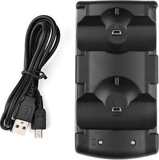 thumbnail interactive-video image 1 of Dual Charging Dock Station For PlayStation 3 PS3 And PS3 Move Controllers 1 of 5