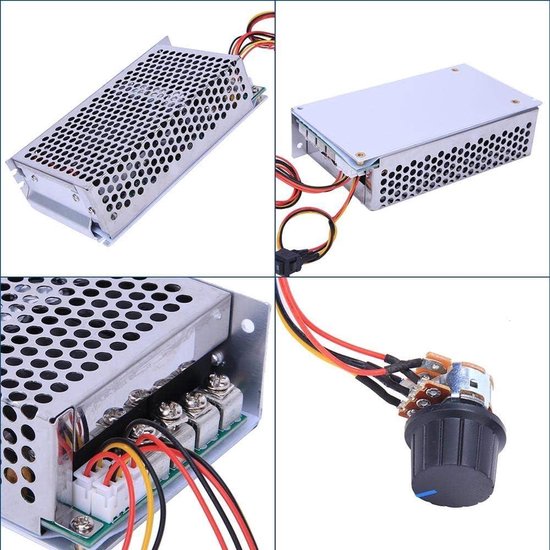 Walfront DC PWM DC Drehzahlregler 10-50V 3000W 100A Großer Stromregler