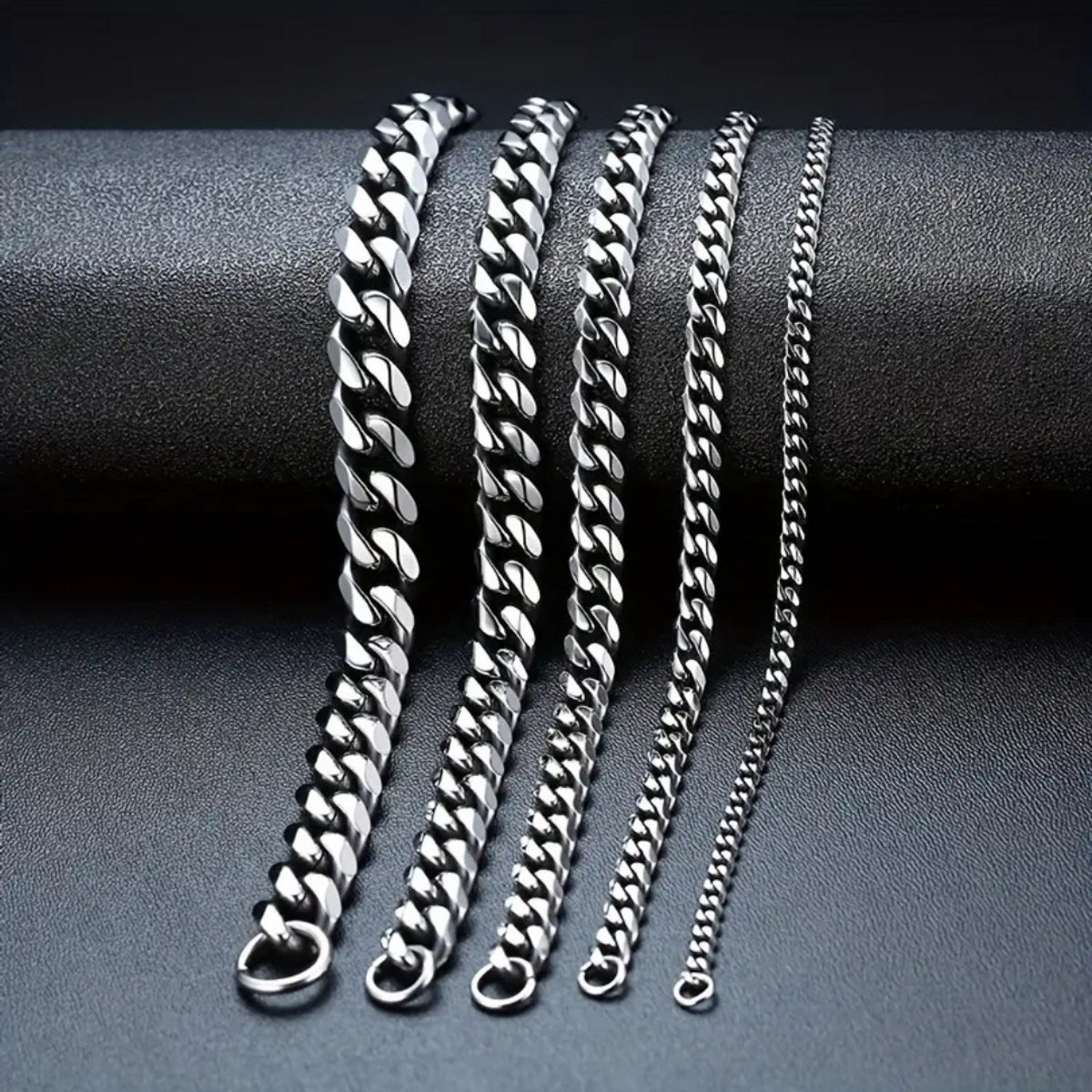 Livano Armband - Staal - Nep Zilver - Heren - 7mm