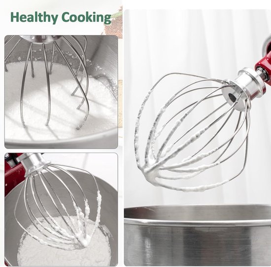 K45WW RVS draadgarde voor KitchenAid, opzetstuk voor KitchenAid, 4,5 en 5 liter kantelbare staande mixer van KitchenAid — afbeelding 2