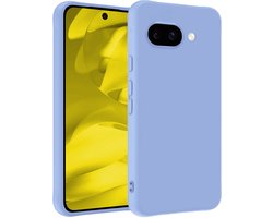 Hoesje - Geschikt voor Google Pixel 9a - Sterk & Shockproof - Hoes Cover - Siliconen Case - Telefoonhoesjes - Lichtblauw
