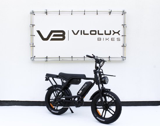 Vilolux® Fatbike - Fatbike V8 - Fatbike V8 PRO MAX - Fatbike C80 PRO MAX - 2025 Model 4.0 - Dubbele accu - Achterzit - Voorrek - Legaal - Rijklaar - Niet opvoerbare fatbikes - 2 Jaar garantie - Hydraulische remmen - Telefoontasje - Alarm - Zwart