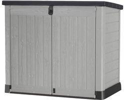 Weerbestendige Opbergbox voor Vuilnisbakken en Fietsen - 1200L, Grijs/Zwart