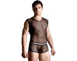 SoftLine Collection visnet heren set: shirt en slip zwart XL