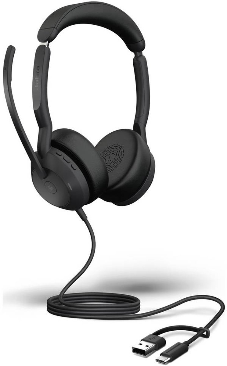Jabra Evolve2 50 25089-989-799 - Computer Headset - Met microfoon - USB-C/A - UC Stereo thumbnail 4