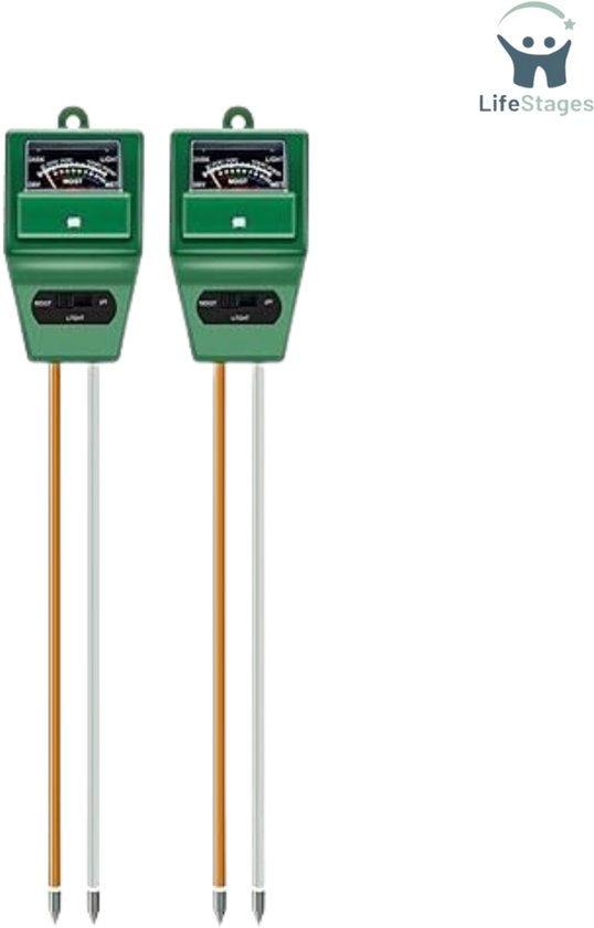 Tuin Meetgereedschap 4-in-1 Bodemmeter – Meet Vocht, Licht, PH En Voedingsstoffen, Voor Binnen En Buiten (geen Batterij) Bodemvochtigheid Tester PH Meter