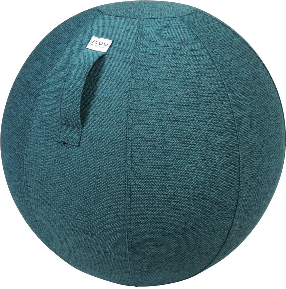 Vluv STOV - zitbal met hoes - voor kantoor en thuis - ergonomisch - yoga- en zwangerschapsbal - 60-65 cm - petrol