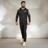 Gilet de sport YV SPORT Copenhagen - Coupe régulière - Gilet de Fitness - Grande liberté de mouvement - Respirant - Élastique - Déperlant - Poches pratiques avec zip - Capuche - Vêtements de sport pour femmes et hommes - Zwart - S