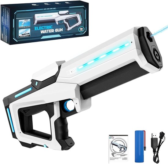 Waterpistool elektrisch - Automatisch waterpistool - Zomer speelgoed - Watergevecht - Super Soaker - Oplaadbaar waterpistool - Kinderplezier - Waterpret - Strand speelgoed - Tuinspeelgoed - Elektrisch speelgoed - Waterbattle - Outdoor fun - Vakanties