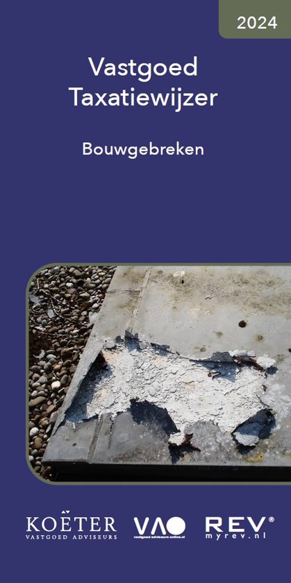 Vastgoed taxatiewijzer bouwgebreken 2024 - cover