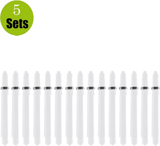 Bull's Nylon The Original Shaft + ring Short White 5-pack van Bull's — afbeelding 4