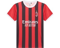 AC Milan Thuis Shirt Heren - Maat S - Fanmerchandise - Replica Shirt - Voetbalshirt Heren - Polyester - Rood - Zwart