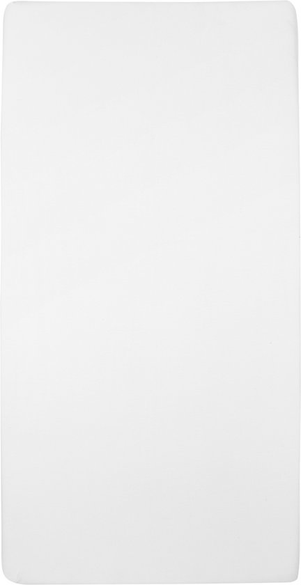 Wit hoeslaken, 70x140/150cm.