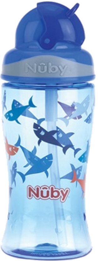 Nuby Flip-It beker uit Tritan 3+j Blauw 360 ml