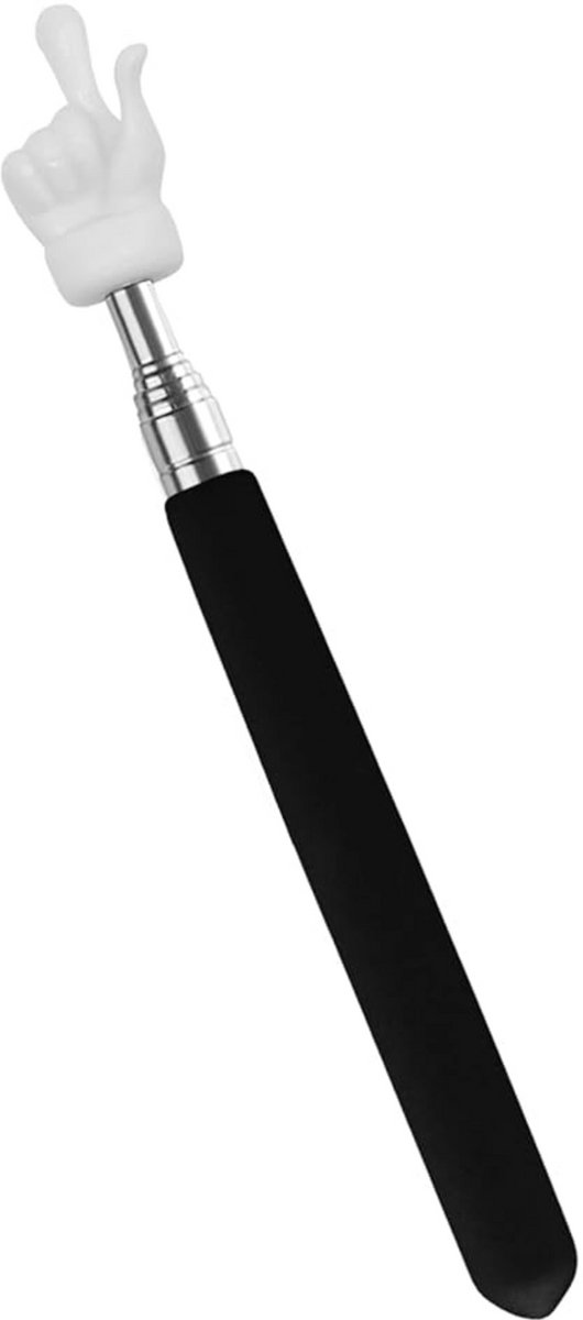 Bimivo Aanwijsstok - Uitschuifbaar - Met Handje - Telescopische Pointer - TikTok - Zwart/Wit