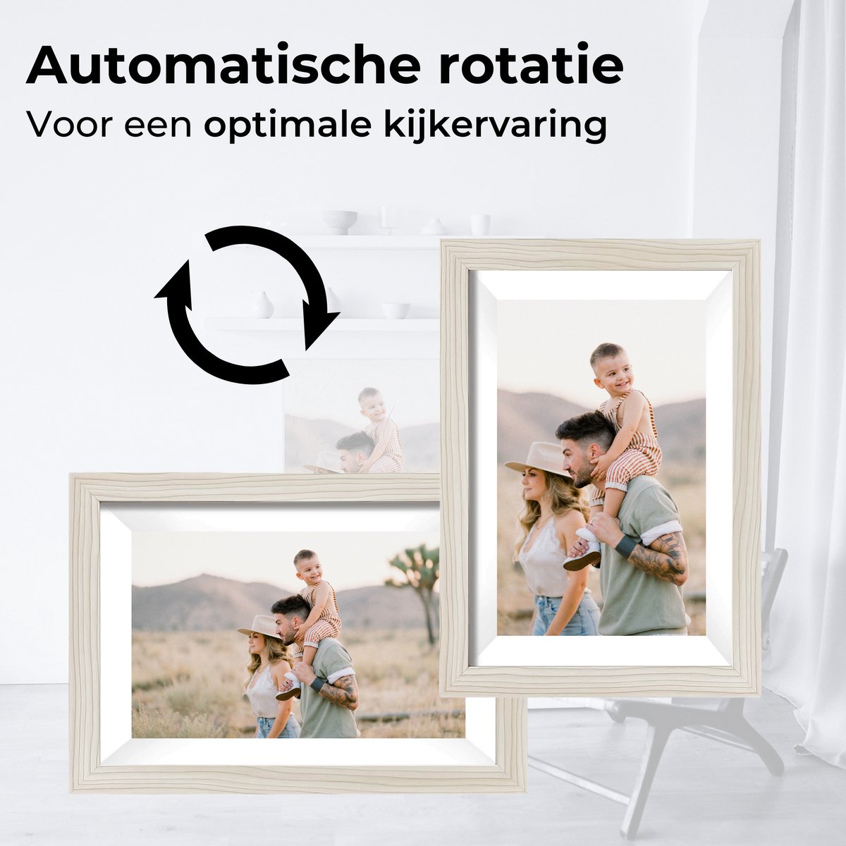 Naevy Digitale Fotolijst 10.1 inch – Digitaal Fotolijstje – HD Display – Met WiFi Verbinding & Touchscreen – Frameo App – 16 GB Intern Geheugen — cadeau in Wonen & Interieur - foto 6