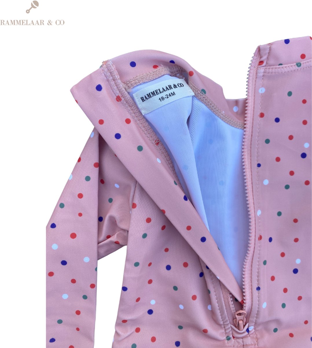 Rammelaar&Co UV - Badpak Pink Dots - Badpak Meisjes — afbeelding 4