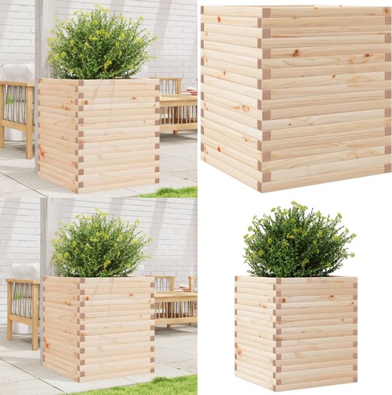 vidaXL Plantenbak met latwerk - 100x32x165 cm - Acaciahout