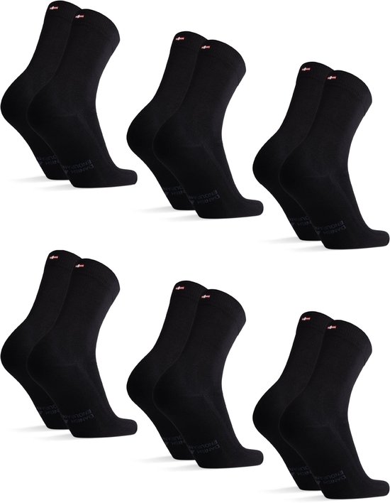 DANISH ENDURANCE Chaussettes en Viscose de Bamboe pour Femme et Homme - 6 paires - Taille 43-47