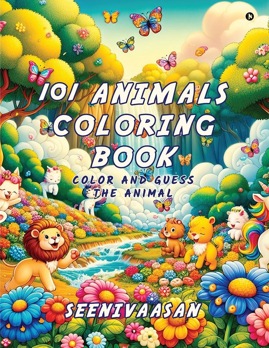 101 Animals Coloring Book - cover