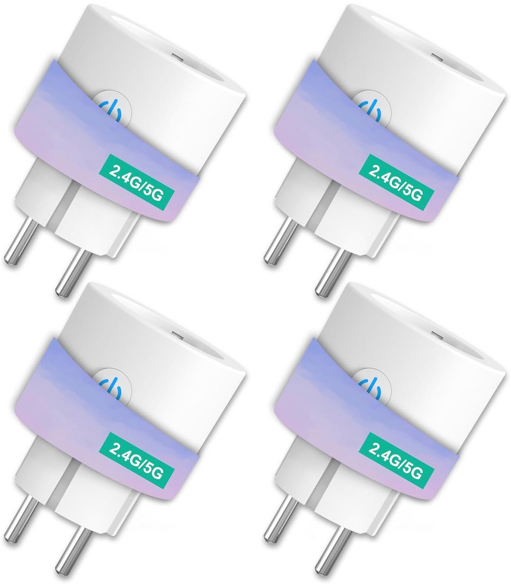 Slimme Stekker 16A met Wi-Fi, Energiemonitor en Spraakbesturing voor Slimme Huizen