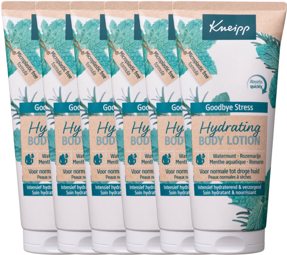 6x Kneipp Body Lotion Goodbye Stress 200 ml