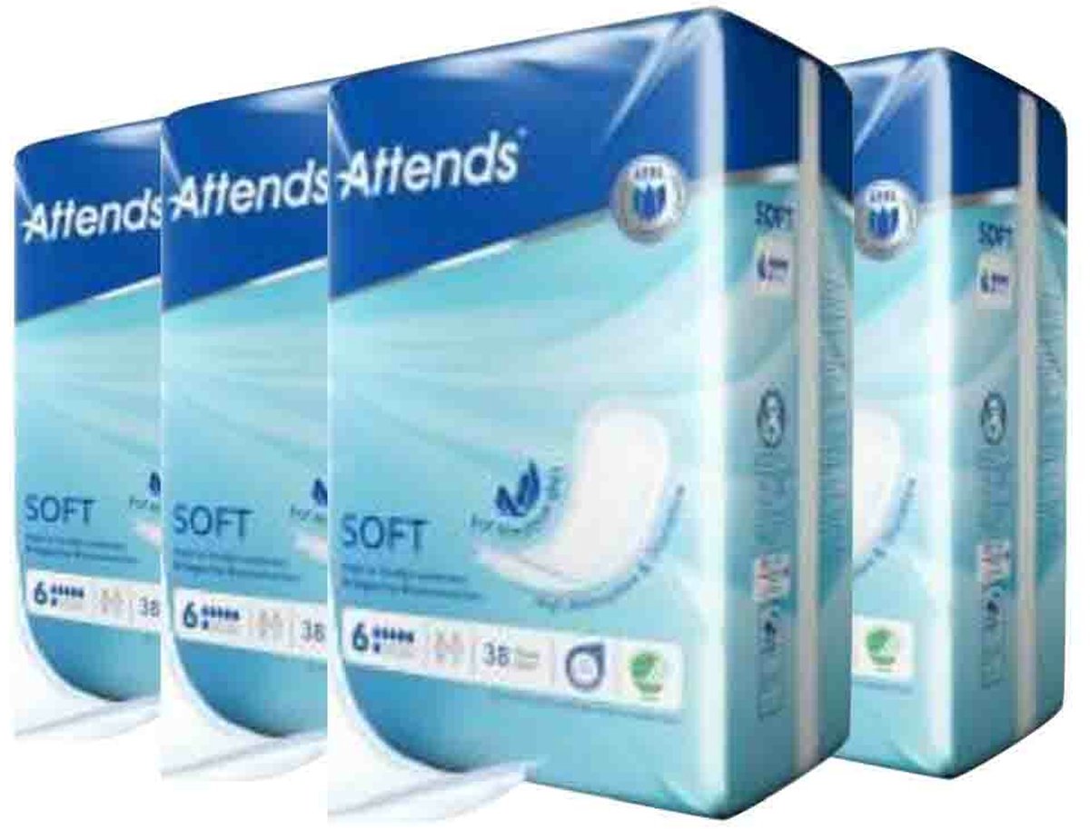 Goedkoopste Attends Soft 6 - 4 pakken van 38 stuks