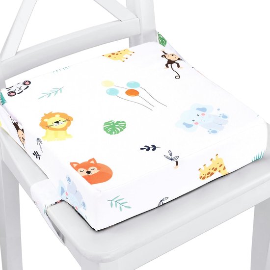 Stoelverhoger voor Eetkamerstoel - Zitverhoger Peuter Eettafel - Kinderen - Booster Seat - Zitkussen Tafel - Zitverhoger Voor Kinderen & Volwassenen - Stoelverhogers Voor Eettafel - Memory Foam Verhoogkussen - Ergonomisch Comfort