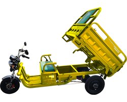 Elektrische Tuk Tuk Cargo 500 RDW Goedgekeurd Kipper – Max. 500 kg Laadvermogen