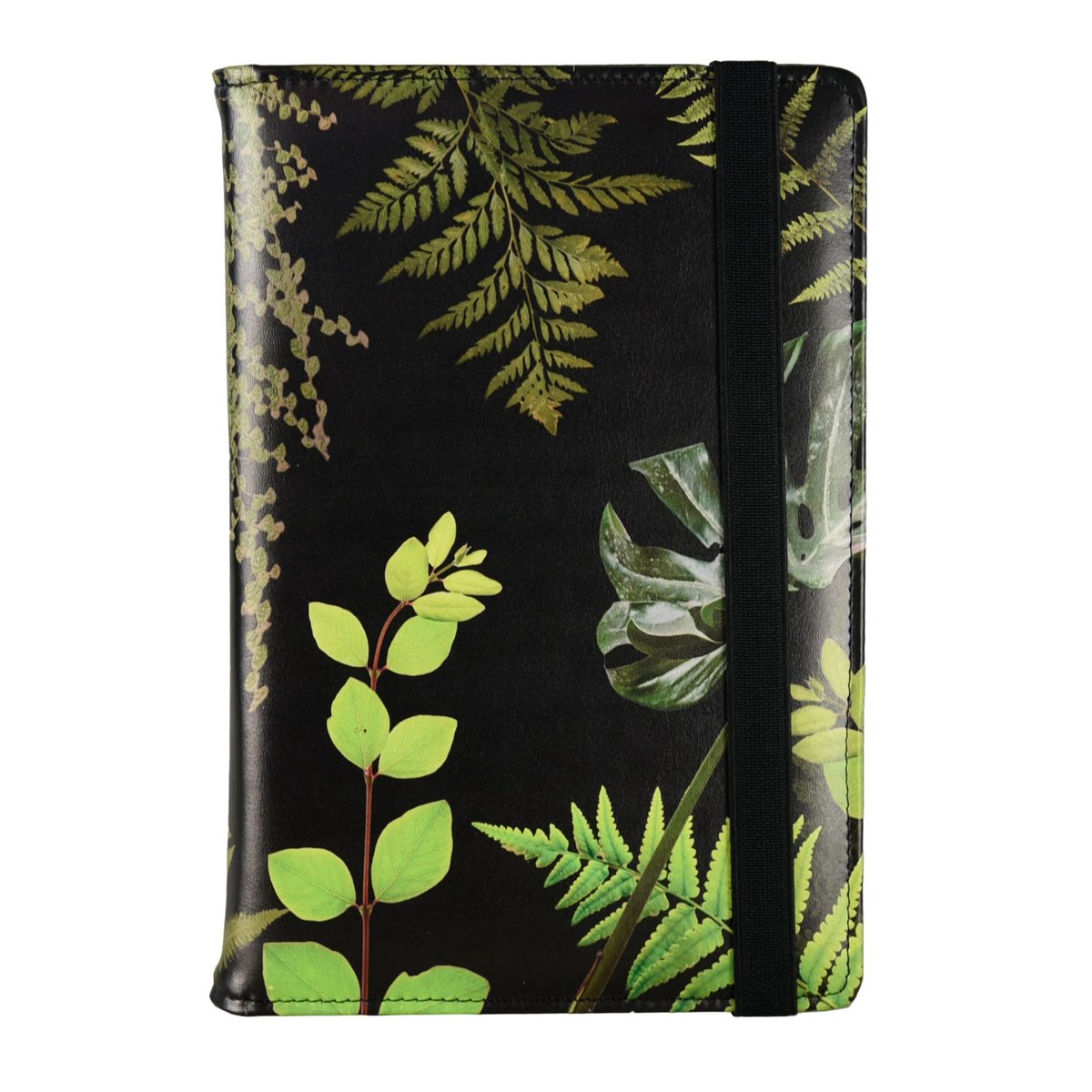 Bedrukte weekkalender A5 met uitneembaar inlegvel Botanic Black