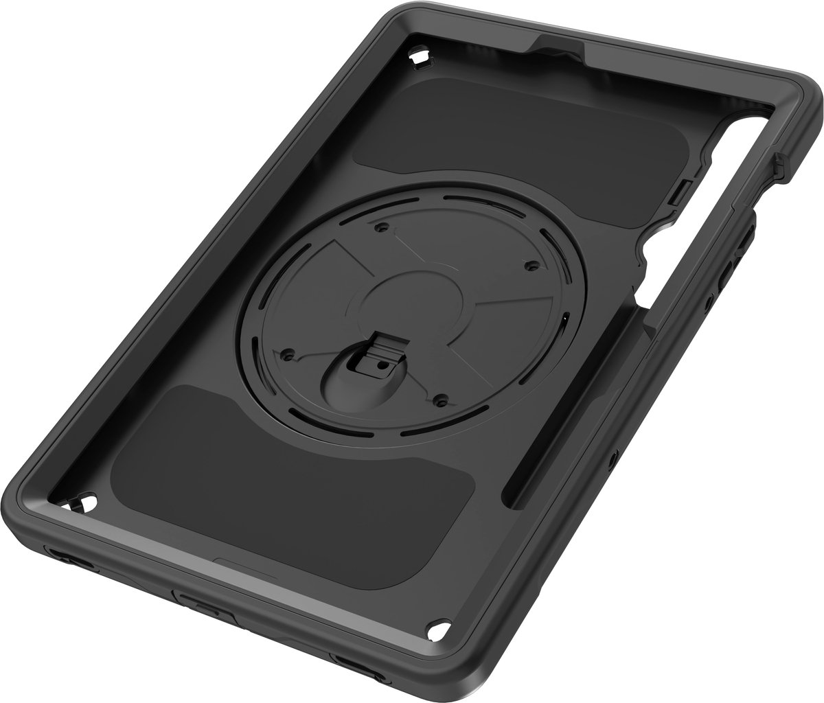 ZAGG Rugged Hoes Geschikt voor Samsung Galaxy Tab S10 FE - 360° Draaibare Back Cover Zwart