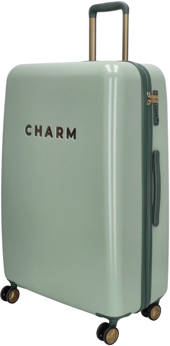 Charm London Capetown Koffer 28 Inch - L - Reizen - Travel - Hardcase - Lichtgroen