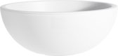 Pro Garden Plantenpot/bloempot ronde schaal - kunststof - wit - D40 x H16 cm - Voor buiten