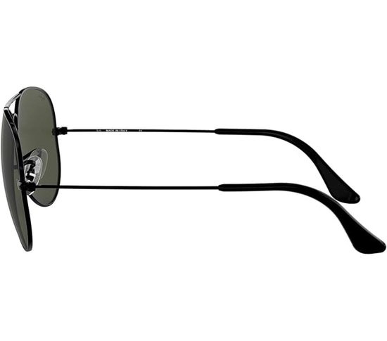 Ray-Ban Aviator Zonnebril - RB3025 - 58 mm - Zwart/Groen — afbeelding 3