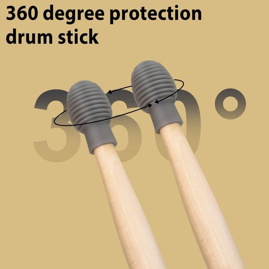 BESPORTBLE 1paar Professionele Antislip Drumstick Hoezen Duurzame