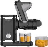 Bol.com AoraKitchen Slowjuicer - met Omkeerfunctie - Sapcentrifuge - 500 ML - Juicer - voor Groenten en Fruit - Fruitpers - Zwart aanbieding