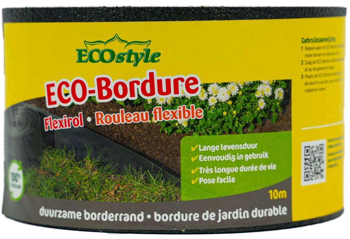 ECOstyle ECO-Bordure Flexirol - Borderrand - Border Flexirol van Gerecycled Plastic - 10 m