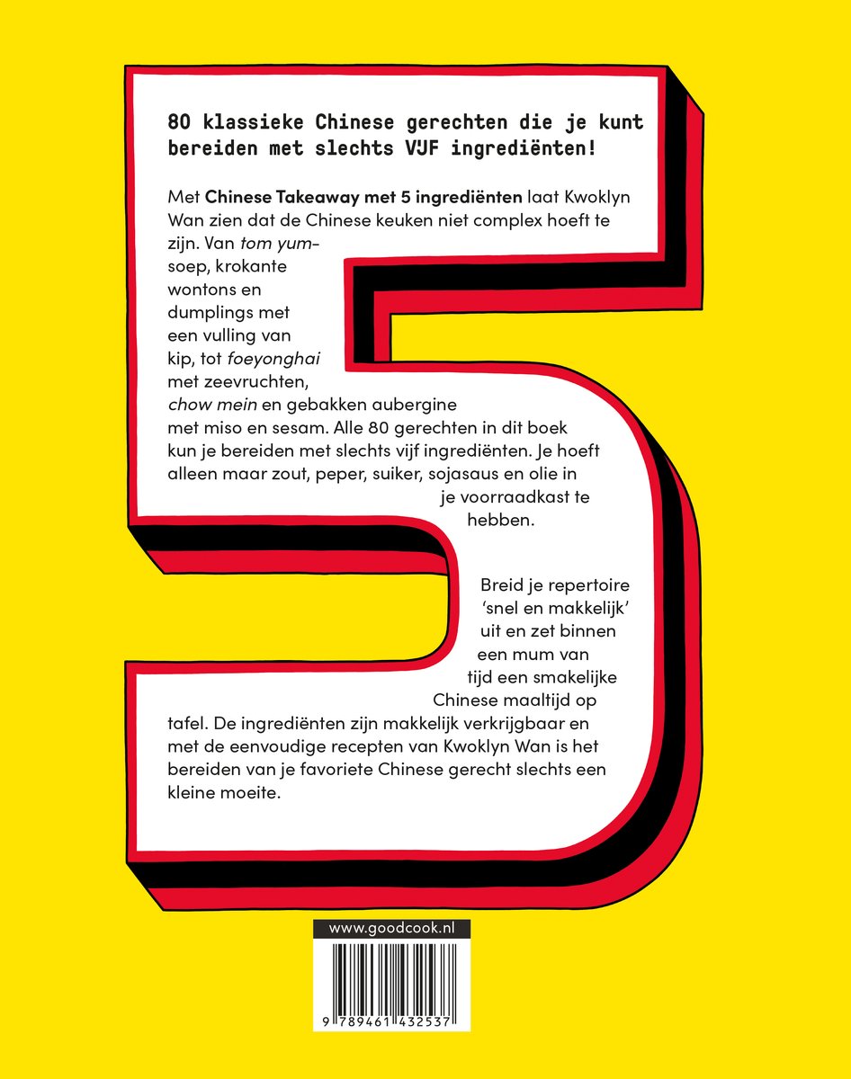 Chinese Takeaway met 5 ingrediënten - back cover