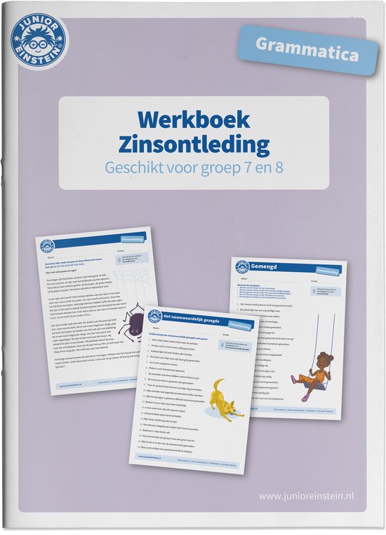 Werkboek Grammatica Zinsontleding voor groep 7 en 8 - cover
