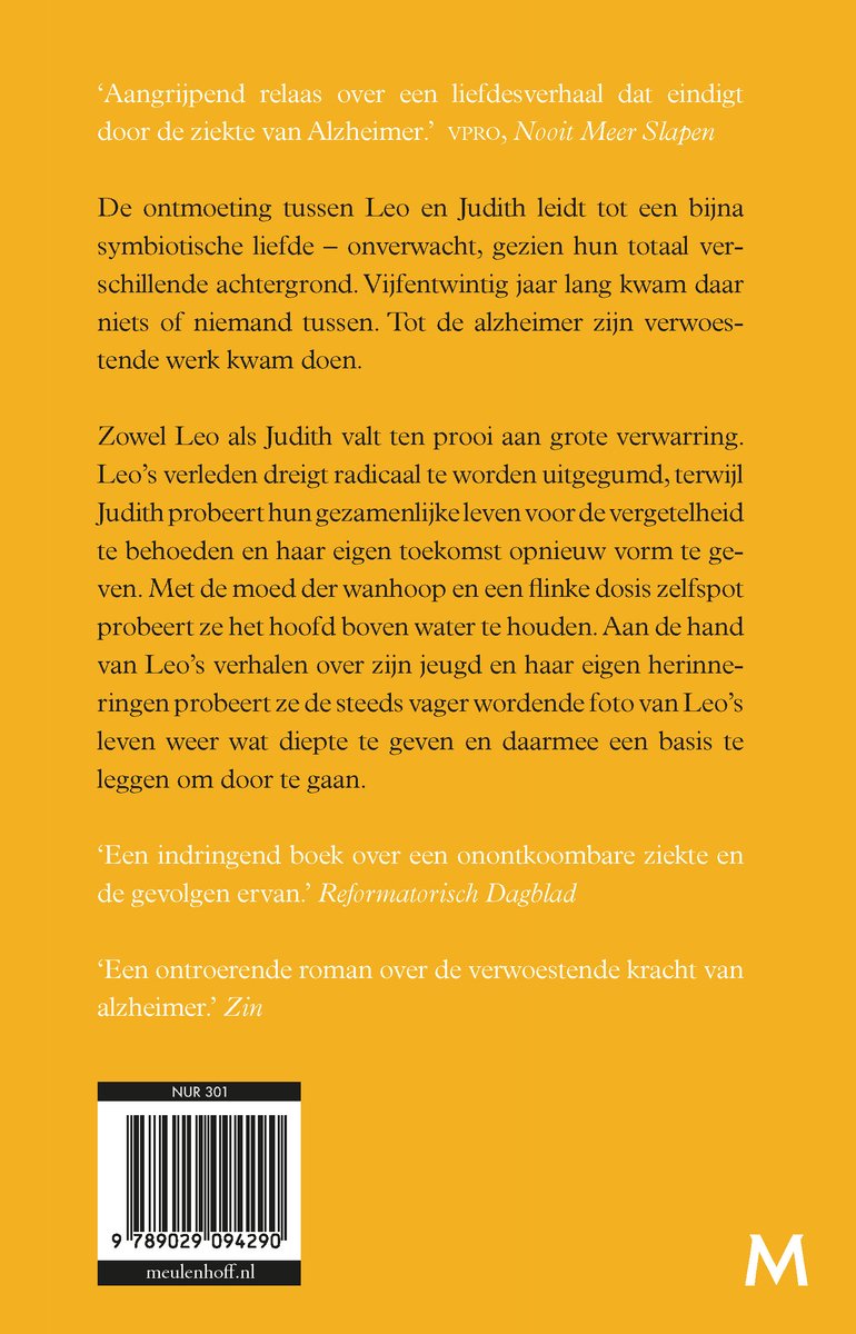 Voorbij, voorbij - back cover