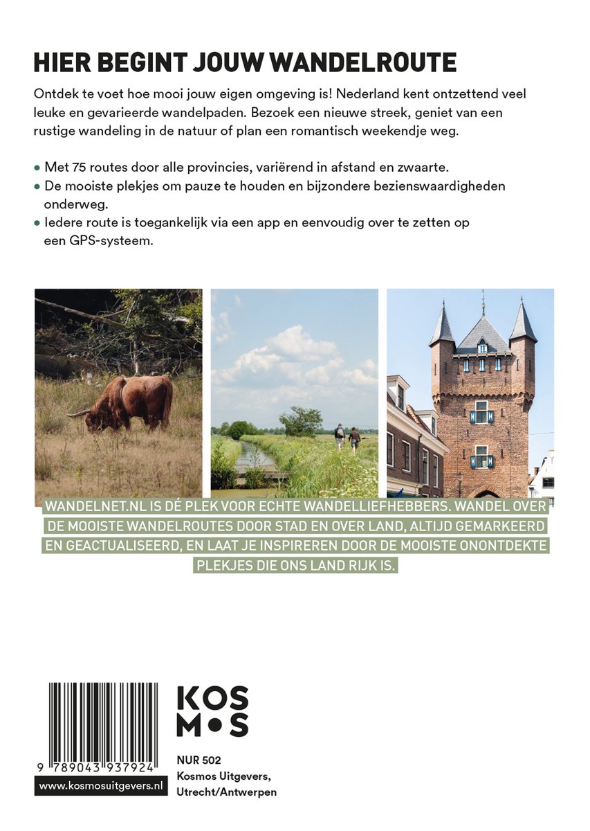 75 leuke wandelroutes door Nederland – Paperback - Afbeelding 2