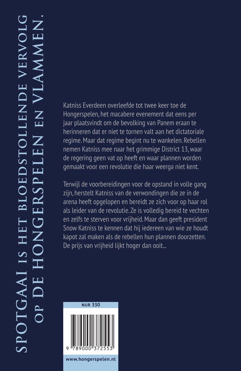 De Hongerspelen 3 - Spotgaai - back cover