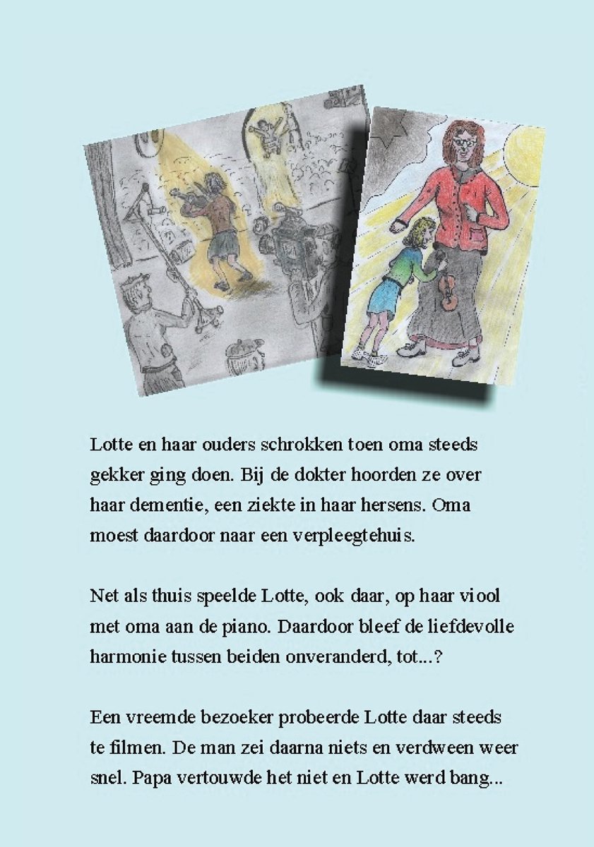 Mijn oma Dementine - back cover