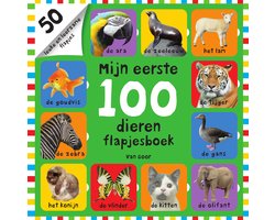 Omslag van Mijn eerste 100 - Mijn eerste 100 dieren flapjesboek