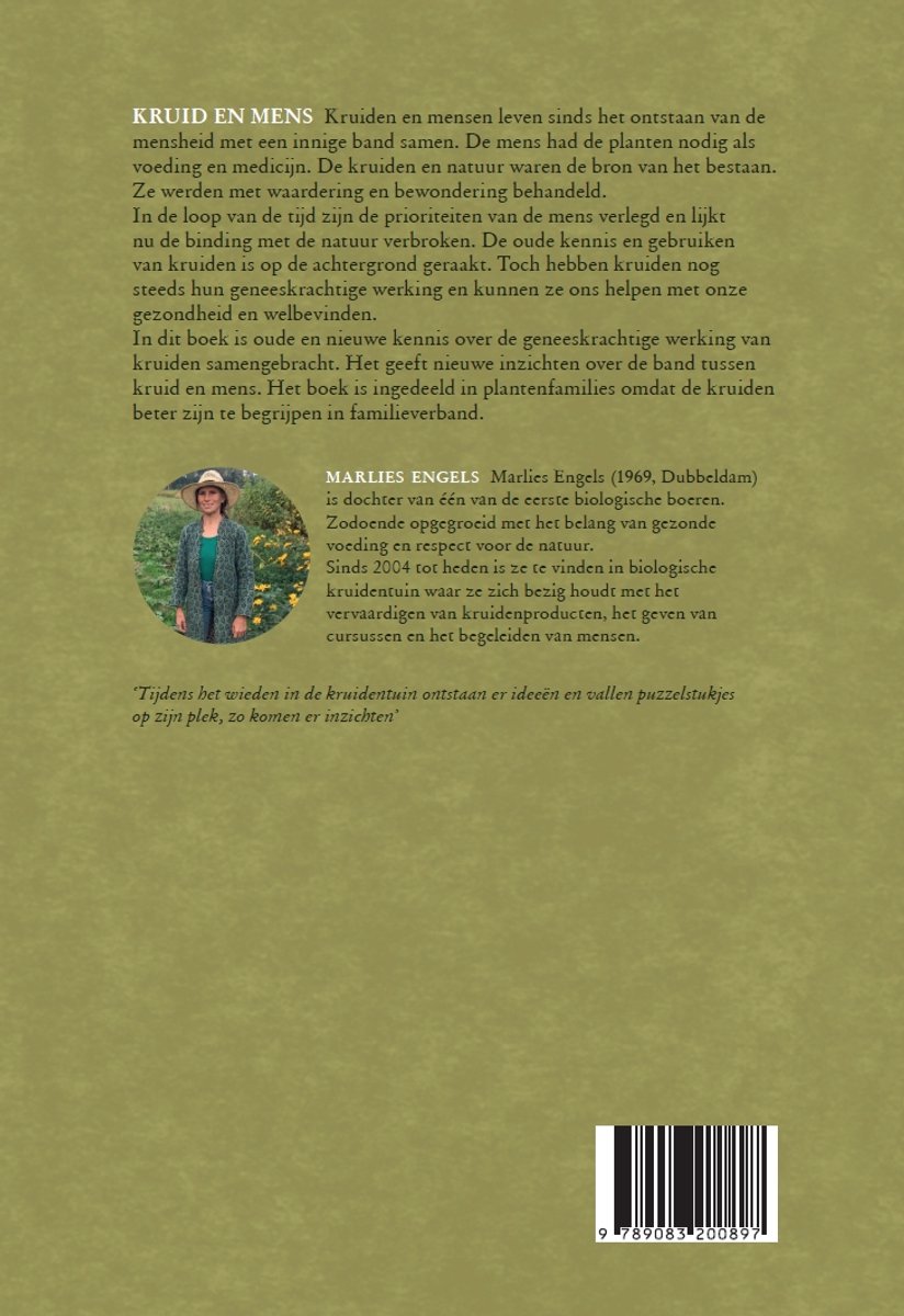 Kruid en Mens en - back cover