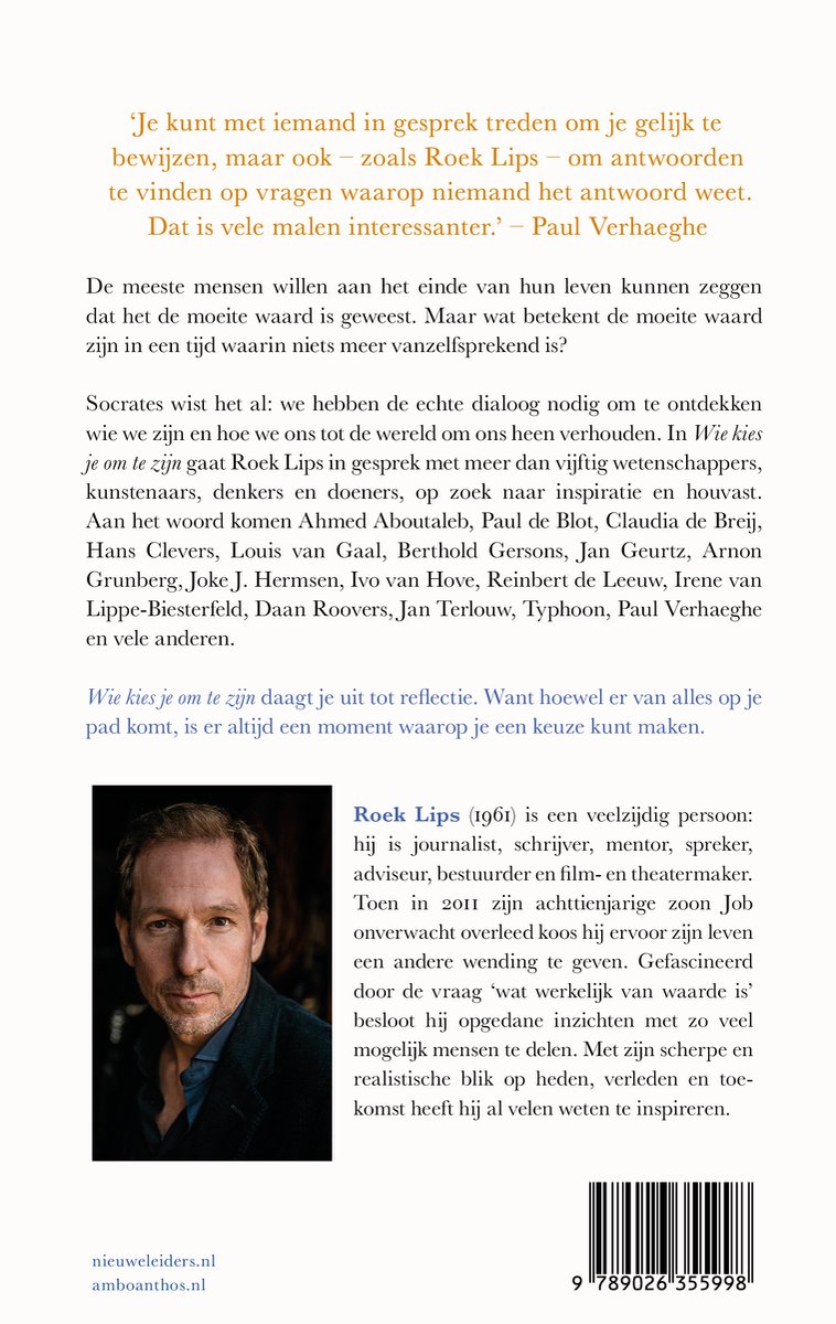 Wie kies je om te zijn - back cover