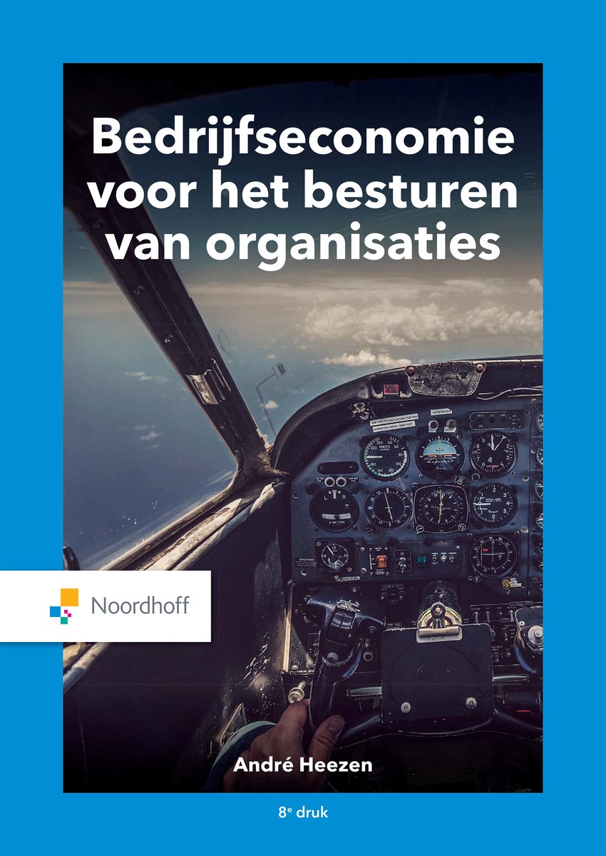 Omslag van Bedrijfseconomie voor het besturen van organisaties
