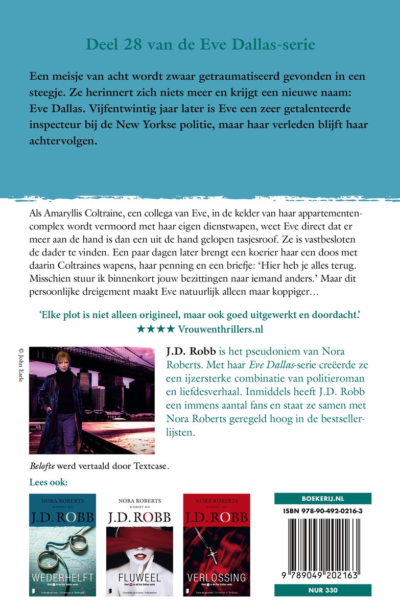 Eve Dallas 28 - Belofte - back cover