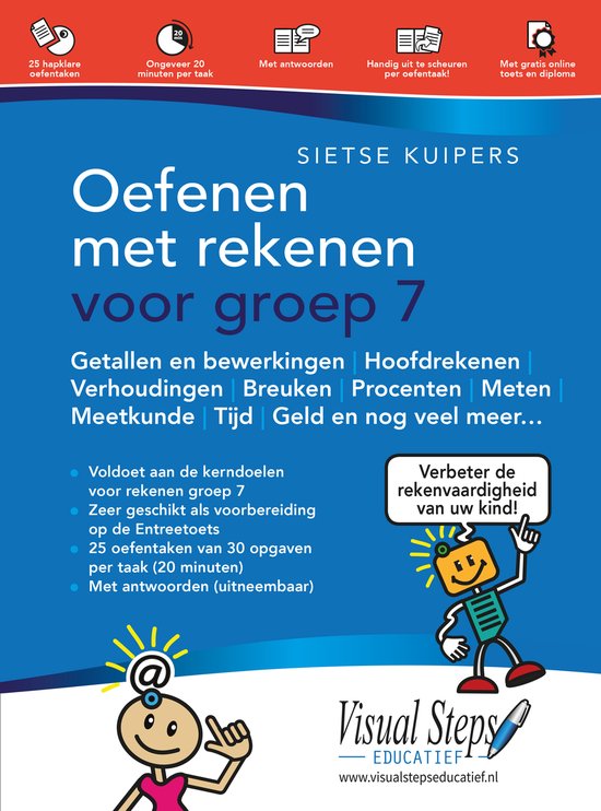 Oefenen met rekenen voor groep 7 - cover